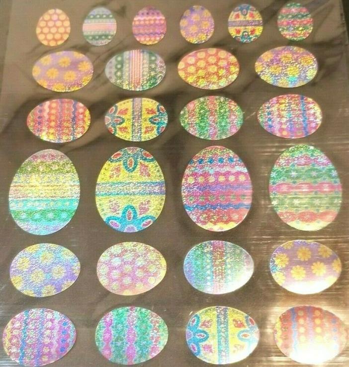 Bin E:  Nicole Prism Decorated Easter Egg Stickers