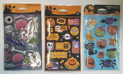 Lot of 8 BRAND NEW packs of Halloween Stickers