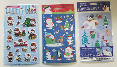 Lot of 11 BRAND NEW packs of Christmas Stickers - Disney, Frosty, Rudolph, more!