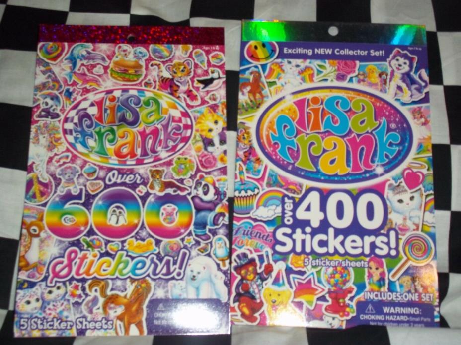 NEW lot of LISA FRANK STICKERS CRAFTS COLLECT TRADE SCRAP BOOKING HOBBY ART