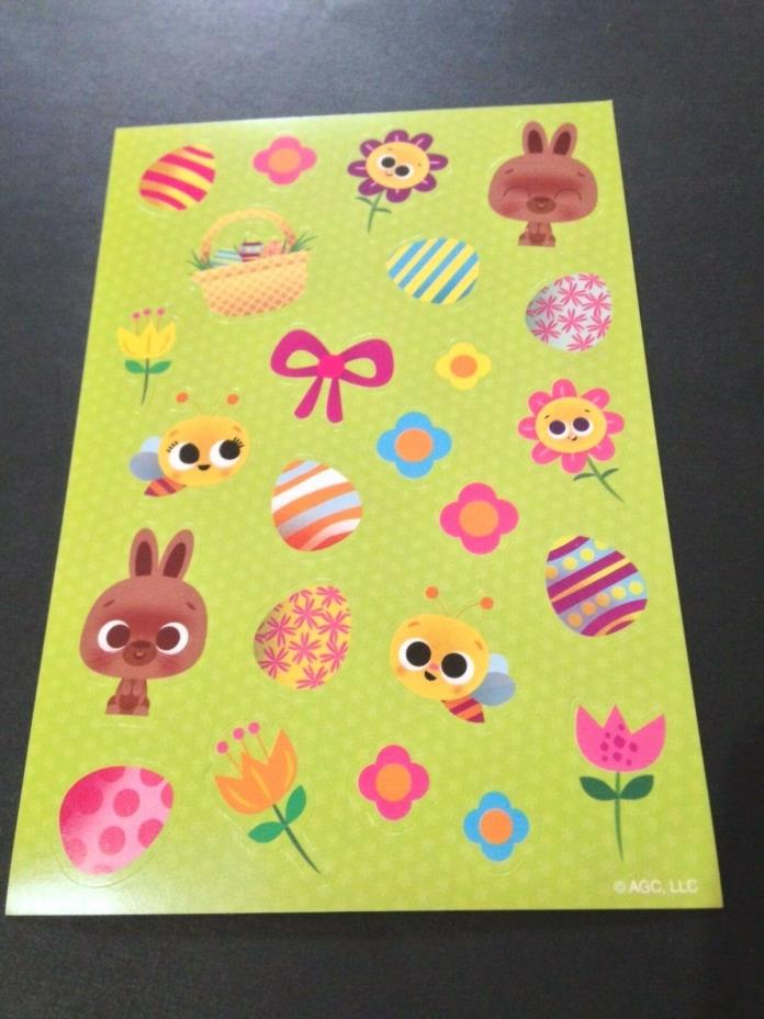 SH 1:  American Greetings Cute Easter Eggs, Flowers & Critters Sticker Sheets
