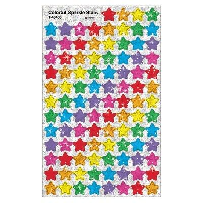 TREND Colorful Sparkle Stars Super Shapes Stickers  - Colorful Sparkle Stars
