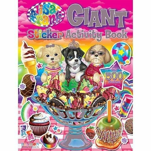 Lisa Frank Giant Sticker Activity and Coloring Book New