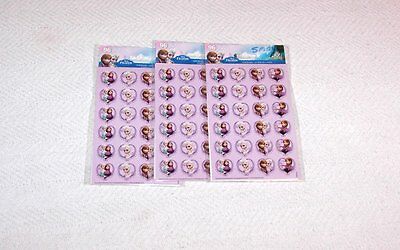 3 PACKS ANNA/ELISA FROZEN STICKERS - EACH PACK HAS 96 STICKERS #E A