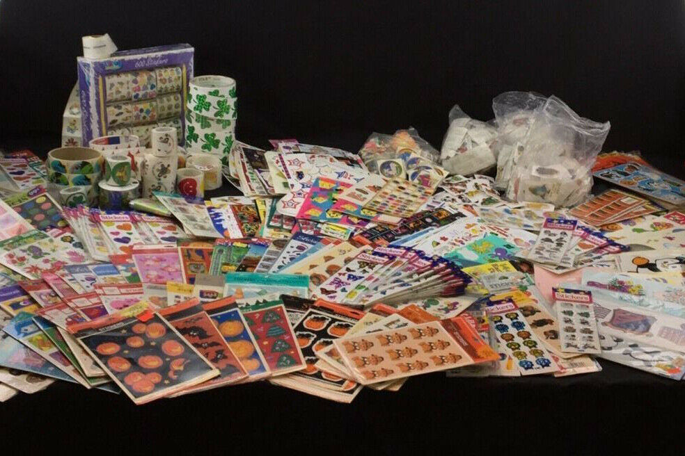 Huge Lot Kids Scrapbooking Stickers ~ 10 Packages/Sheets ~ Random Assortment