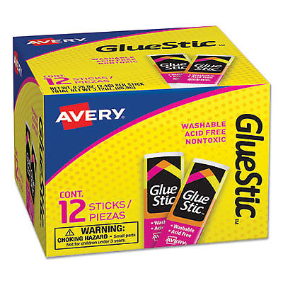 Permanent Glue Stics, White Application, 0.26 oz, Stick 00166  - 1 Each