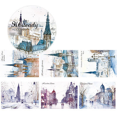 Washi Tape HCsteady Watercolor City Landscape TN Junk Journaling Scrapbooking