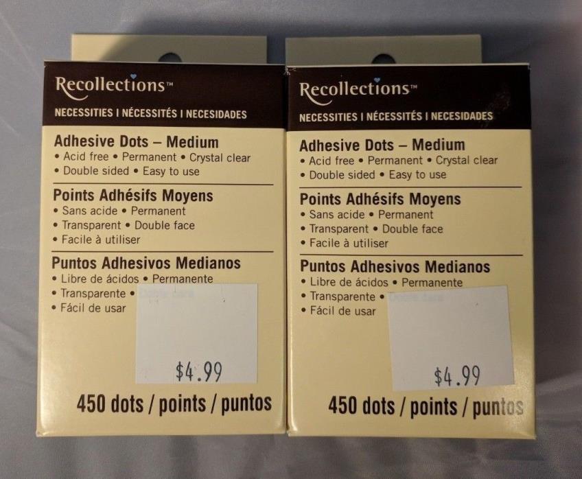 Reclollections - Adhesive Dots - Medium - Lot 2 boxes - Free Shipping
