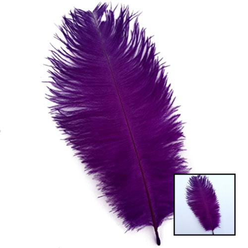 PURPLE 8 10Inch 20 25Cm Ostrich Feather Plumes Wedding Centerpiece Table