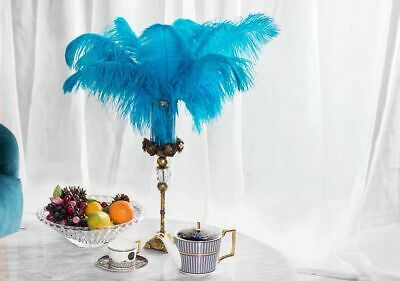 18-20 inches 50 Pcs Turquoise Malibu Ostrich Feathers Plume Wing Horse Feather