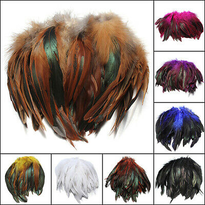 100pcs Fluffy Fashion Rooster Feather Craft DIY 6-8 USA STOCK FREE SHIPPING