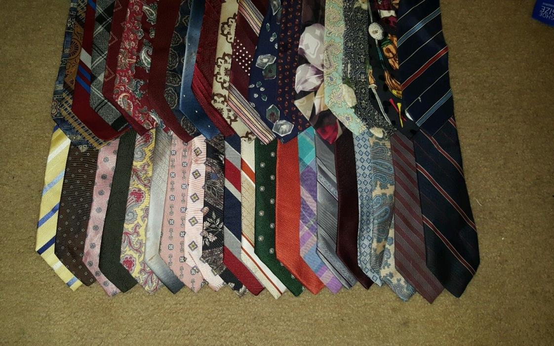 LOT 50 TIES FOR ARTS AND CRAFTS QUILTING ECT