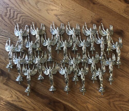 Lot of 23 Plastic Trophy Toppers 5.5” Winged Goddess Craft Parts
