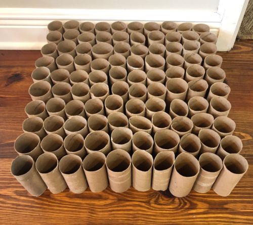 100 EMPTY Toilet Paper Rolls Tubes For Crafts, School, Church, Parties