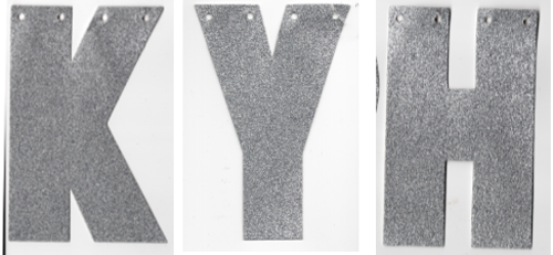 Silver Glitter Sparkle Letter - Letters Sold Separately (Slight Imperfections)