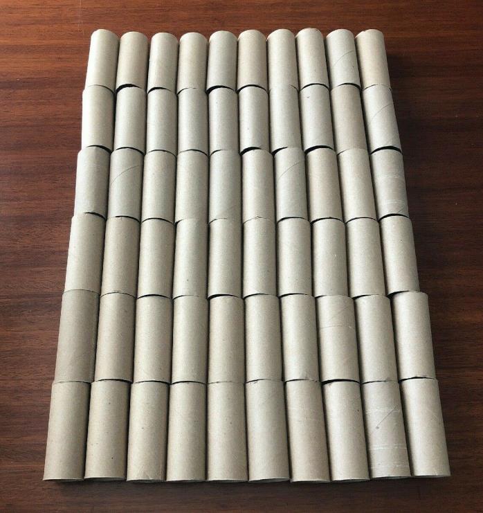 Lot of 60 Empty and Clean Toilet Paper Rolls for Craft Projects