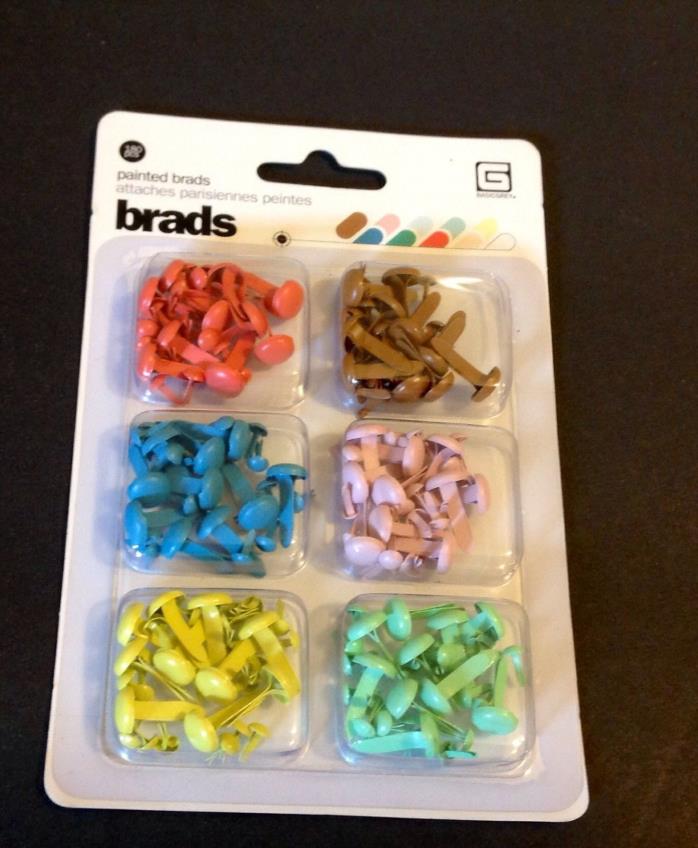 LoT#Y New 180 basic gray different colors BRADS SCRAPBOOK CARDMAKERS PAPERcrafts