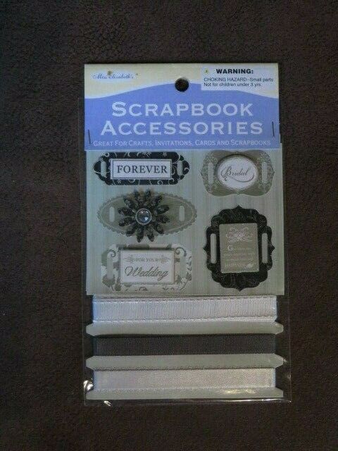 Scrapbooking Card Making Tag & Ribbon Accessories Set by MISS ELIZABETH'S