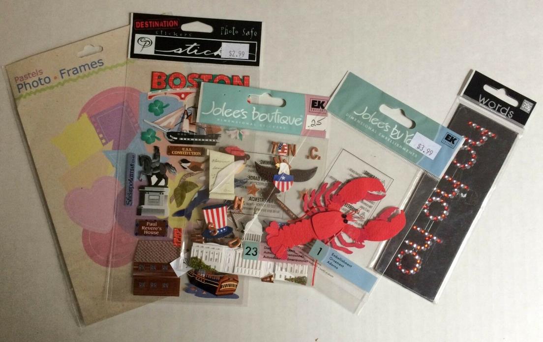 Lot of 5 Packages of Photo Scrapbooking Accessories NIB