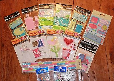 Lot Of 15 Scrapbooking Papercrafting Kits Stickers NEW