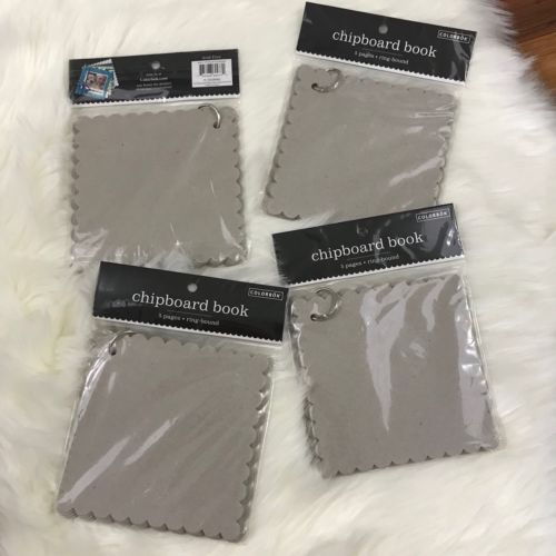 Colorbok Chipboard Book Lot of 4 Ring Bound Crafting Supplies NIB Acid Free