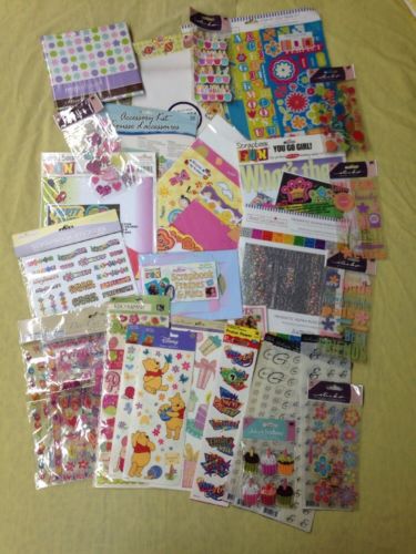 HUGE LOT 28 packs New General Scrap Booking Stickers and Embellishments
