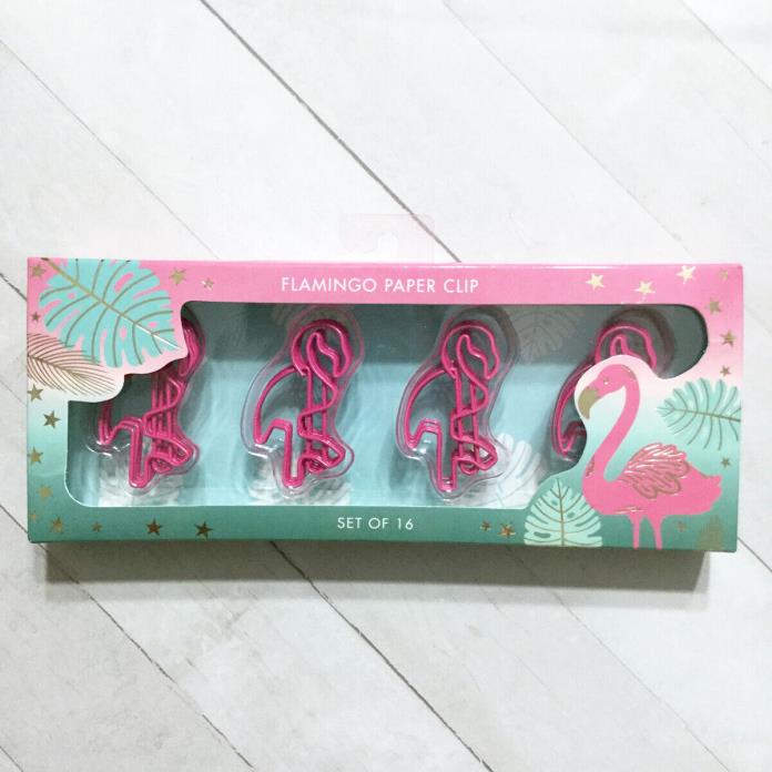 Flamingo Fashion Paper Clips Large Designer Planner Accessory Tropical Bird Pink