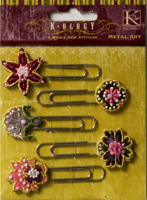 K & Company K-ology A Whole New Attitude Decorative Page Clips Metal Art