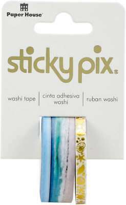 Paper House Sticky Pix Washi Tape 2/Pkg Beach Panorama 767636822450