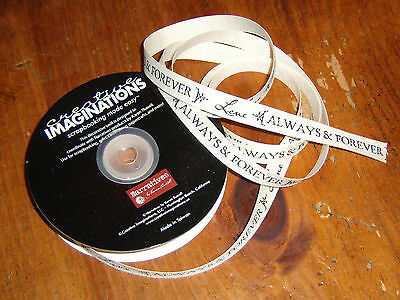 Creative Imaginations Ribbon by the Yard ~ Narratives Love, Always & Forever