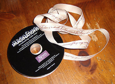 Creative Imaginations Ribbon/Twill by the Yard ~ Sonnets..Wedding Vows.