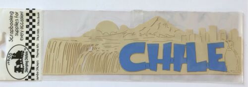 NIP CHILE 8 INCH STAMPING STATION LAYERED LASER DIECUT SOUTH AMERICA ANDES
