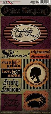 HALLOWEEN STICKERS All Hallows Eve Moxxie Fright Skeleton Freaky Kids Crafts