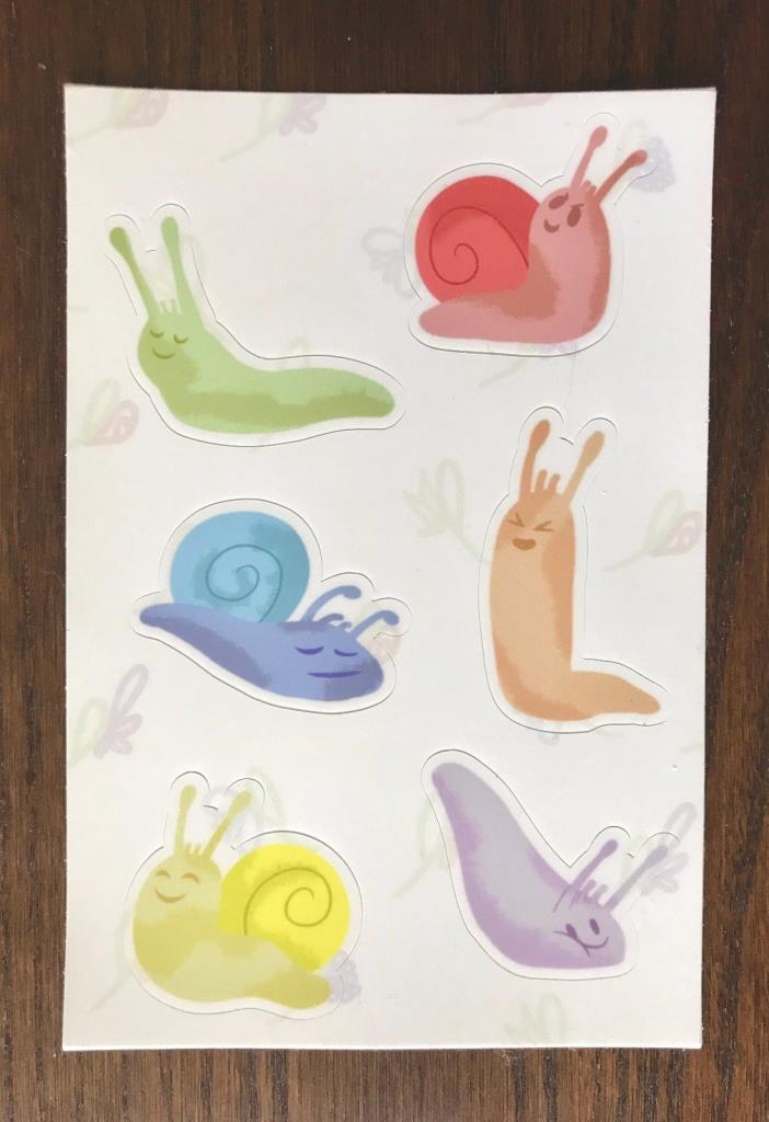 Happy Garden Friends Stickers (Hand-drawn cute vinyl stickers; Etsy cross-post)