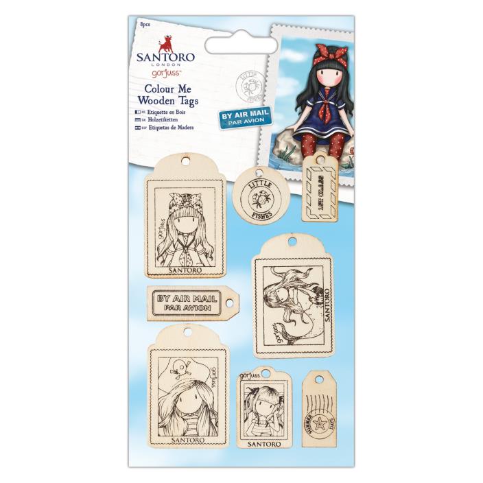 Santoro Gorjuss Color Me Wooden Tags
