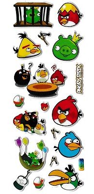 3D puffy Stickers ANGRY BIRDS #XYK163