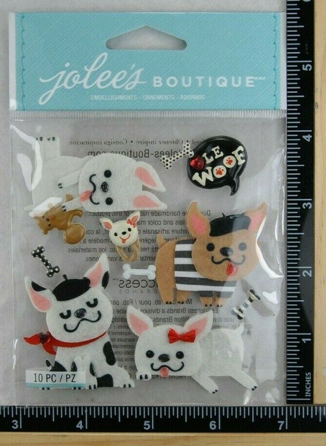 Jolee's FRENCH BULLDOGS Boutique Stickers FUN DOGS NEW
