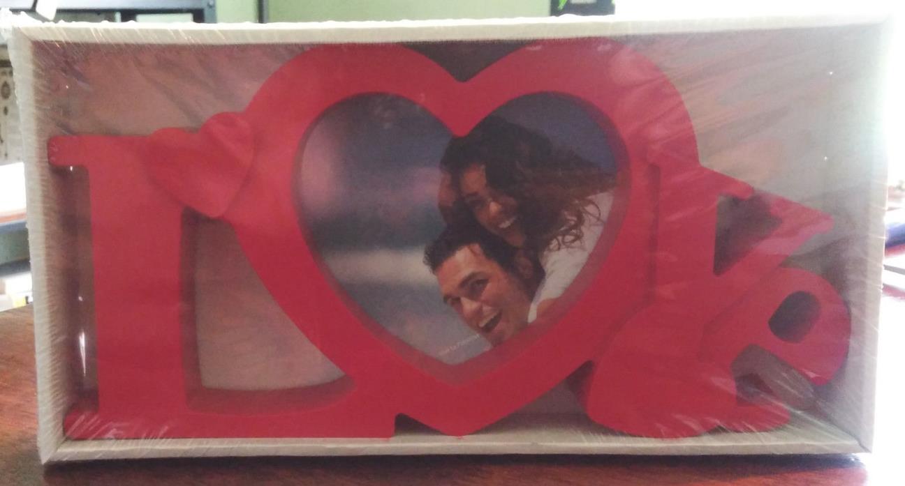 Gift Boutique Red Love Tabletop Frame fits a 4X6 inch photo