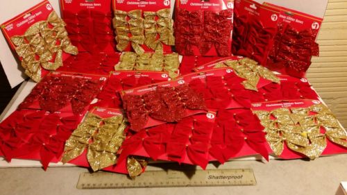 LOT of NEW Various items gift bows glitter door covers tinsel garland birthday