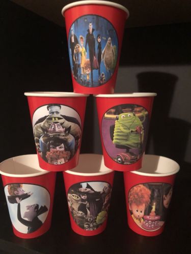 Hotel Transylvania Birthday Party Pack Bundle For 16 - Cups & Plates RED