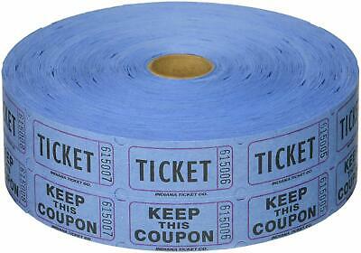 Blue Double Raffle Ticket Roll 2000 Blue