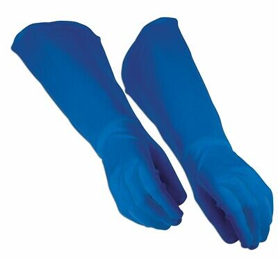 Superhero Blue Gauntlet Costume Gloves Adult. Forum Novelties. Brand New