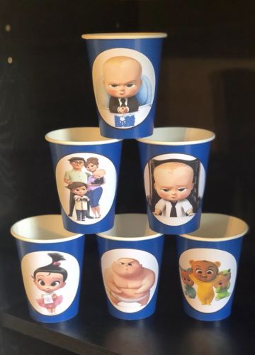 Boss Baby Movie Birthday Party Pack Bundle For 16 - Cups & Plates- Blue