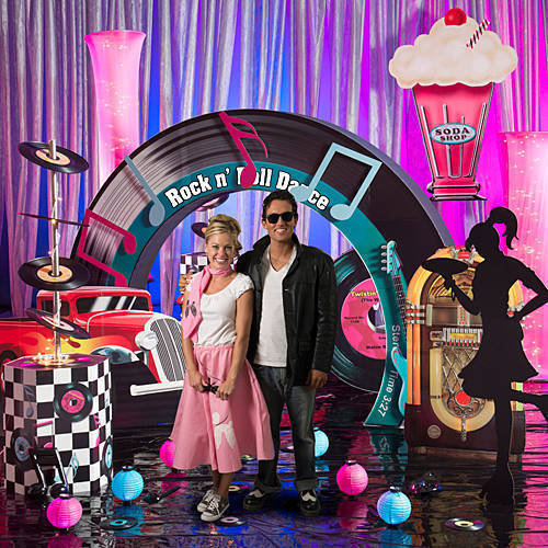 50's Car hop,Party Decorations,Record,Dancing, Ice Cream Soda  cardboard cutout