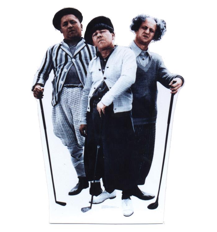 GOLF STANDEE  Three Stooges,  PHOTO PROP