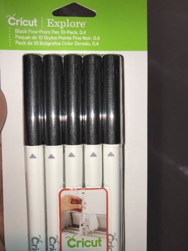 Cricut Explore Color Black Fine Point Pen Set 10 pack