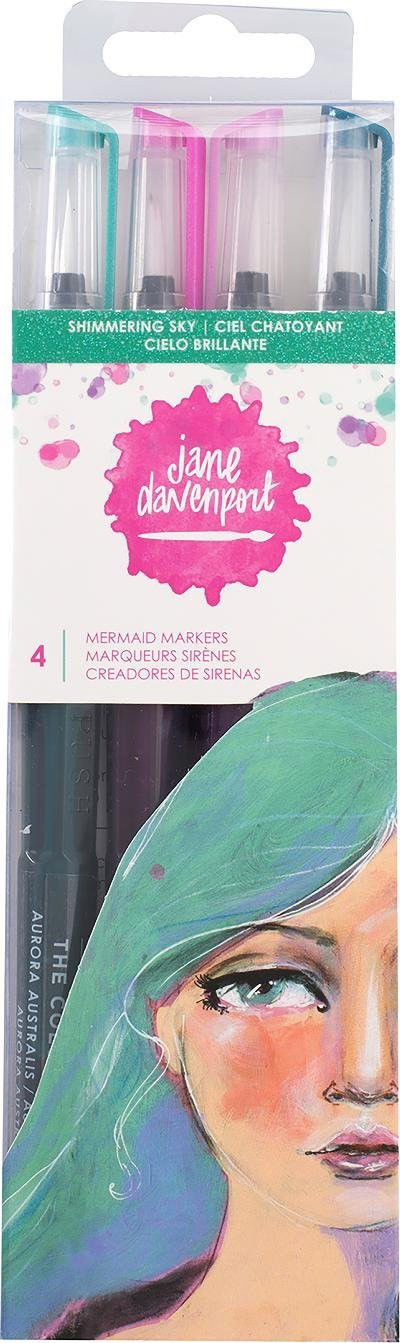 Jane Davenport MERMAID MARKERS, Celestial Sky ~ 4 Color Set