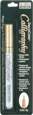 Deco Color Calligraphy Opaque Paint Marker 2mm Gold 028617125923