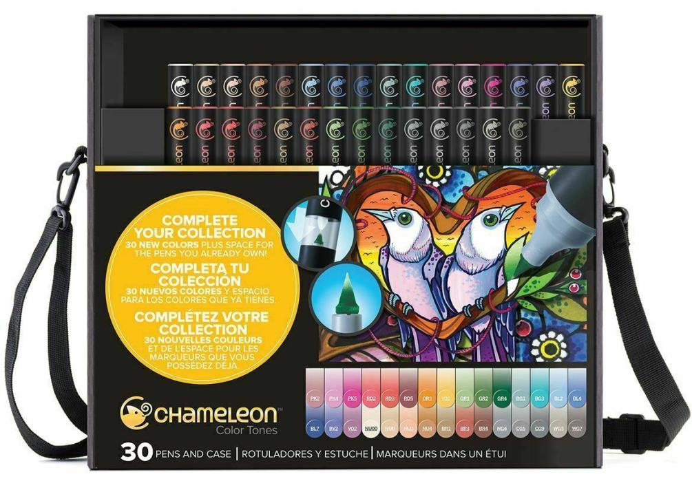 Chameleon Color Color Tones Pens Markers 30 pc Set In Case CT3001
