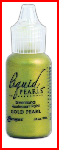 LPL 28130 Liquid Pearls Glue Paint GOLD 0.5 Ounce